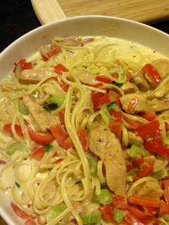 A picture of Creamy cajun chicken pasta.