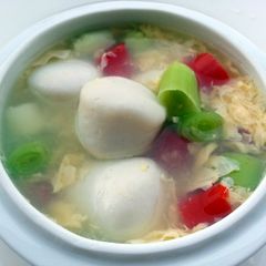 A picture of LG SPICY LEEK EGGDROP SOUP.