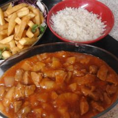A picture of My quick Sweet & Sour Pork 😊.