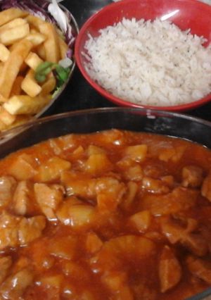 A picture of My quick Sweet & Sour Pork 😊.