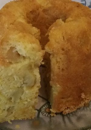 Una foto de Budín de manzana y naranja