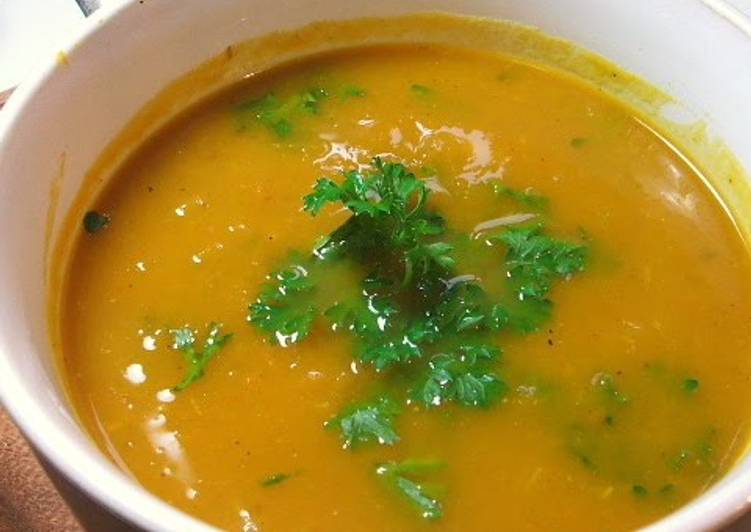 Steps to Make Speedy Aromatic Roasted Root Vegetable Soup