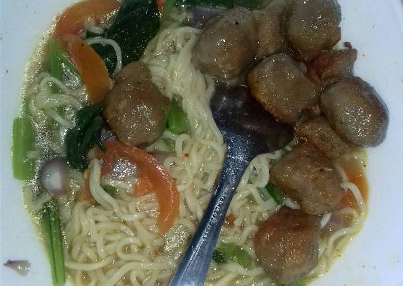 Resep Mie Sedap soto pakai baksoo simple Anti Gagal