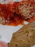 Solomillo a la mostaza y coliflor con tomate gratinada. Airfryer