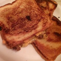 A picture of Bacon Grilled cheese sandwiches.