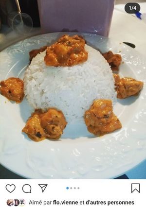 Une photo de Cari crevettes au cookeo