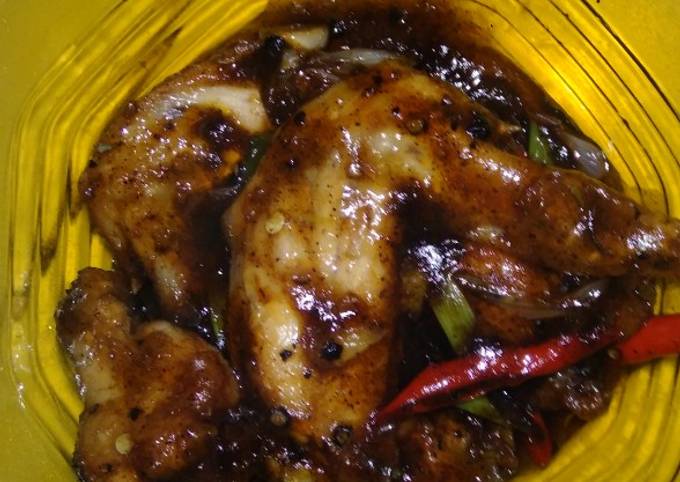 Sayap ayam saus lada hitam