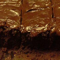 A picture of Brownie frosting.