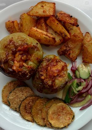A picture of Vegetarian Oven grilled Pepper.