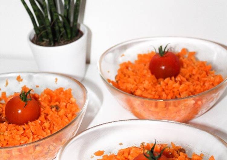 Carottes râpées saveurs orientales 🥕