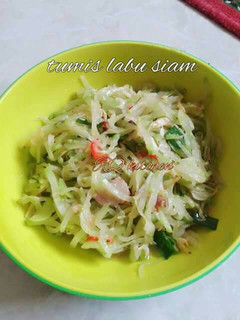 Foto resep Tumis labu siam ebi