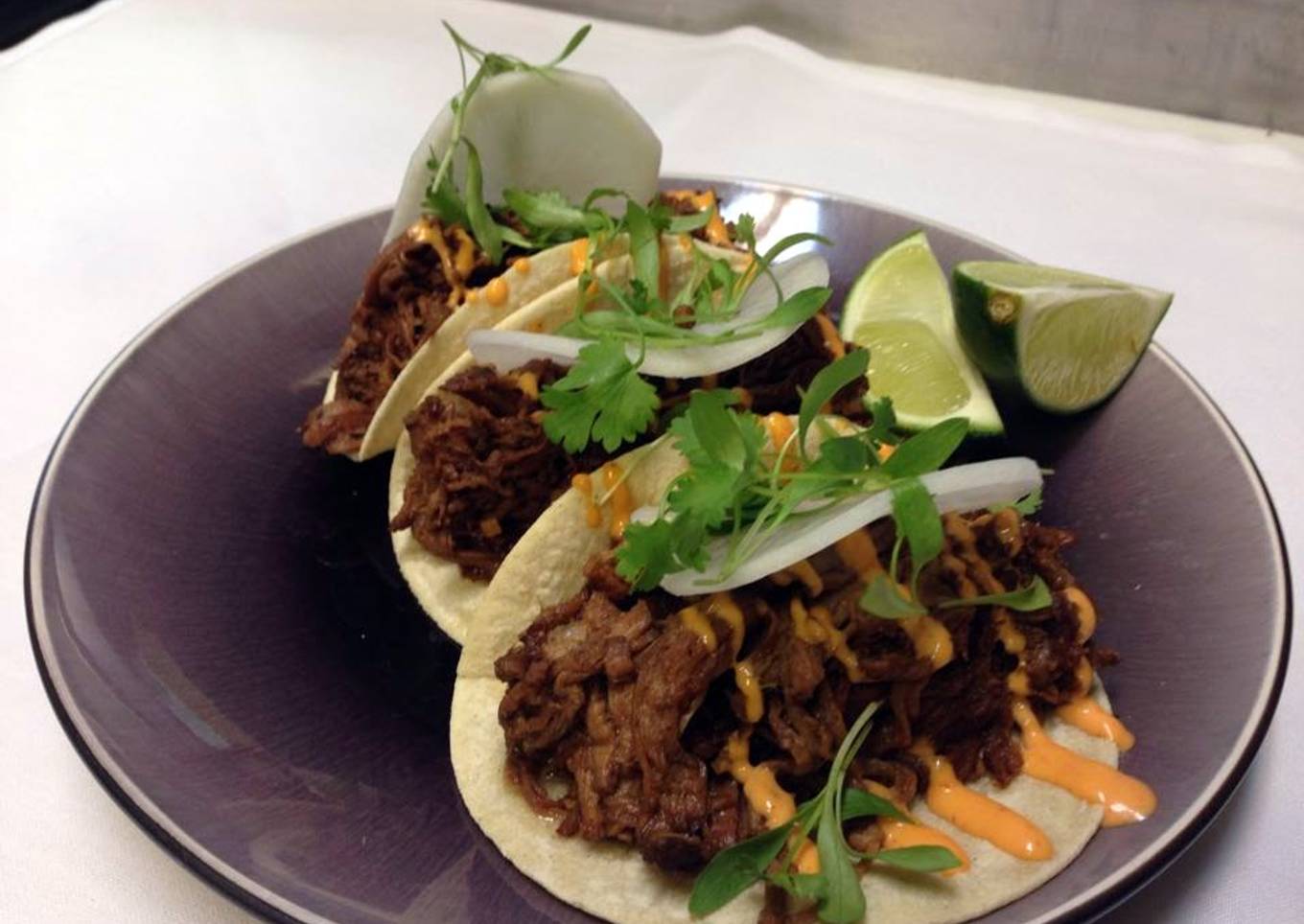 Asian beef tacos