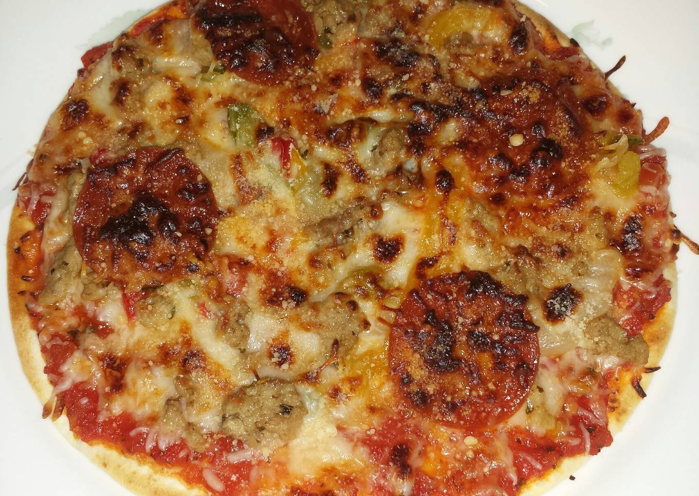 Extra- Crispy Tortilla Pizza