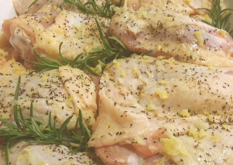 Steps to Prepare Super Quick Homemade Zesty Lemon and Rosemary Chicken