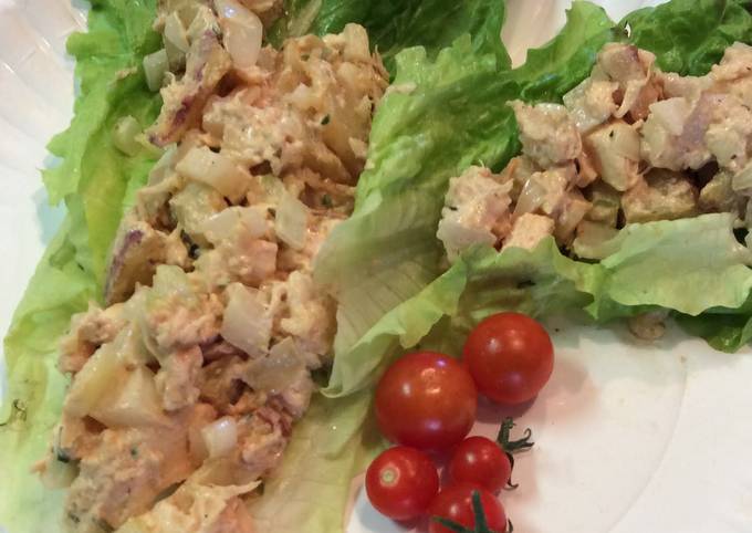 Steps to Make Quick Potatoe Chicken Salad