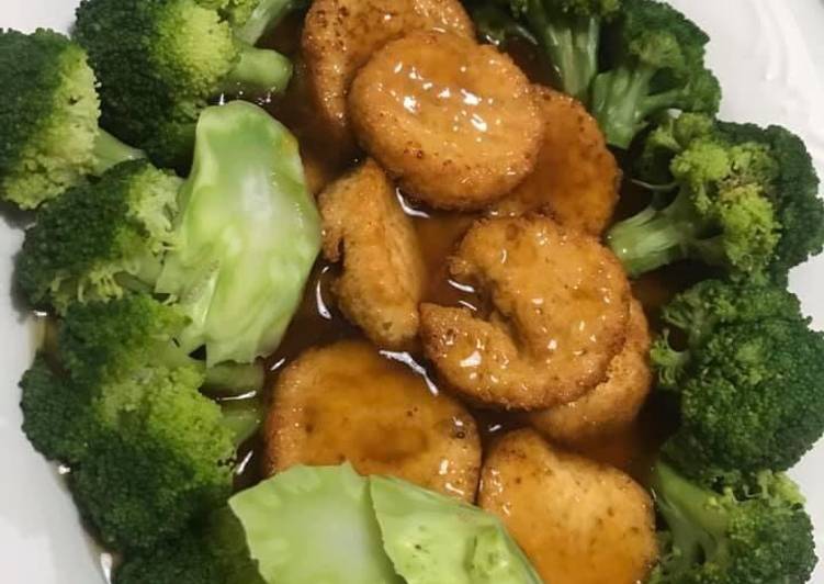 Bagaimana Membuat Tahu jepang brokoli saus tiram Anti Gagal