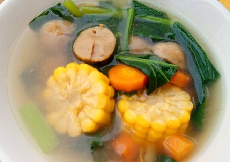 Resep Sayur bening ceria😘#MenuSehatAnak yang Bikin Ngiler