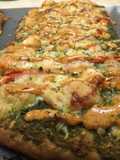 Pesto Shrimp Flatbread