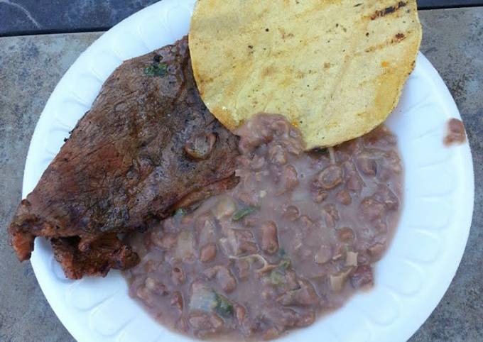 Homemade refried beans