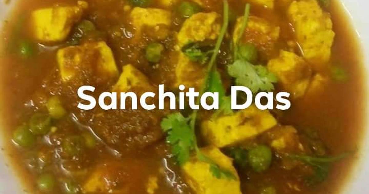 Oil free peas paneer Recipe by Sanchita Das Cookpad