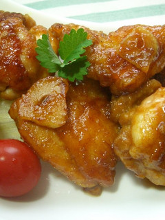 A picture of Chicken with Curry-Oyster Sauce.