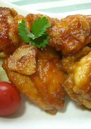 A picture of Chicken with Curry-Oyster Sauce.