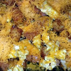 A picture of Breakfast Tater Tot Casserole.