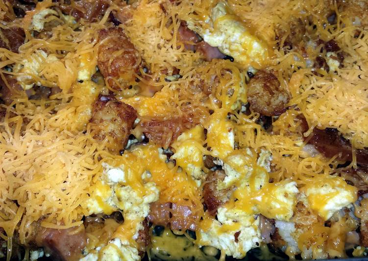 Recipe of Speedy Breakfast Tater Tot Casserole