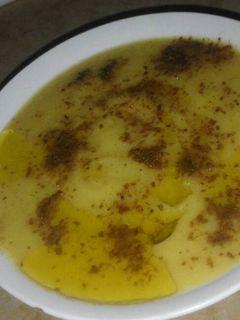 صورة لوصفة شوربة القرنبيط