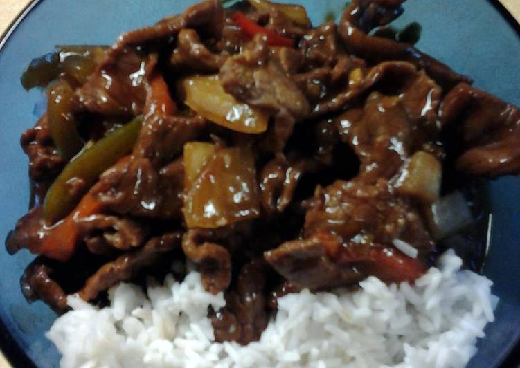 Simple Way to Prepare Homemade Chinese Peppersteak #4