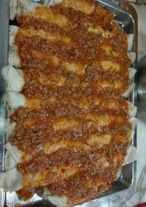 Una foto de Canelones de pollo, verdura y muzzarella