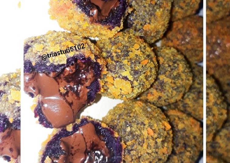 Resep Ubi Ungu Colur Cokelat Lumer Oleh Tri Astuti Cookpad