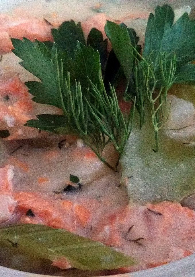 A picture of Salmon Chowder.