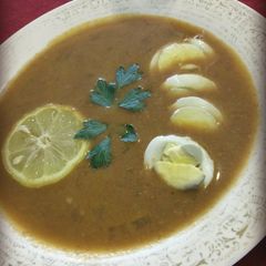 A picture of Mom's 70s Mock Turtle Soup.