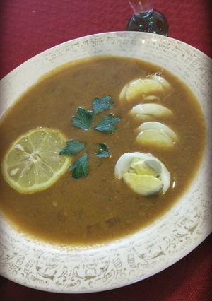 A picture of Mom's 70s Mock Turtle Soup.