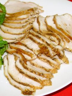 A picture of Chicken Breast with Soy Sauce Olive Oil Sauce.