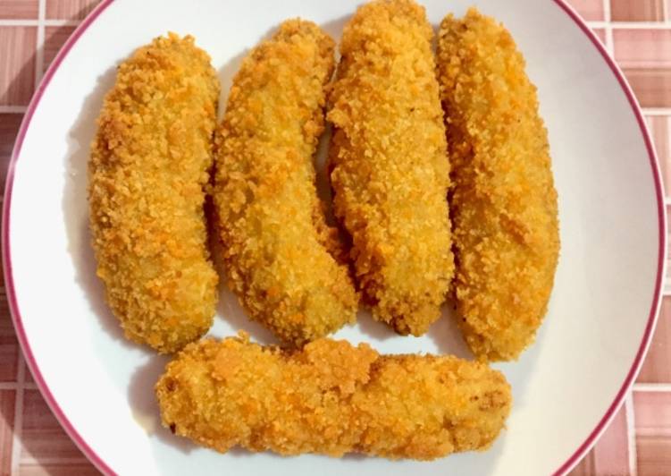 Cara Gampang Membuat Pisang nugget praktis, Lezat Sekali