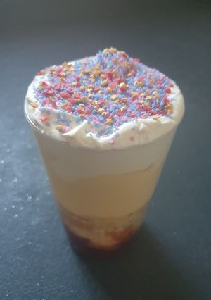 A picture of Strawberry Jam Creme Fraiche Trifle.