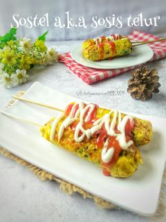 Foto resep Sostel a.k.a sosis telur #Pr_Cemilanjamannow