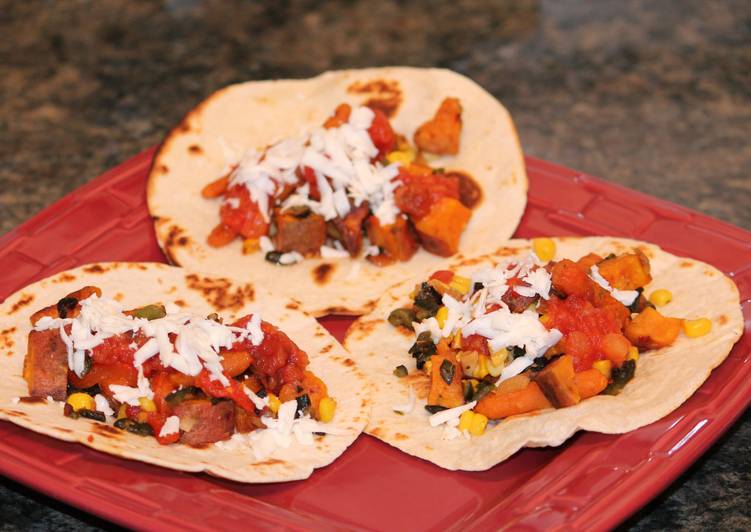 Simple Way to Cook Speedy Chipotle Roasted Veggie Tacos