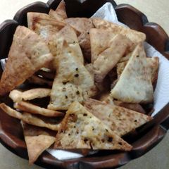 A picture of Homeade Chipotle Pita Chips.