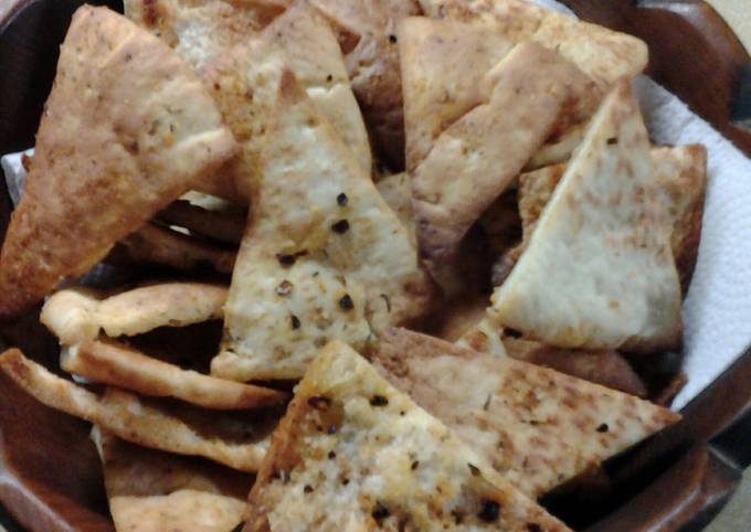 Homeade Chipotle Pita Chips