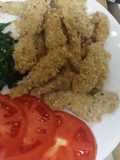 Turkey Cutlets with sautéed spinach and tomato slices