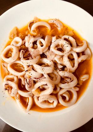 Hình của món Mực sốt bơ tỏi 🐙.