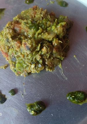 A picture of Green peas chutney.