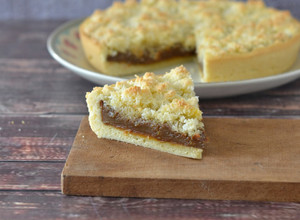 Una foto de Tarta de coco y dulce de leche