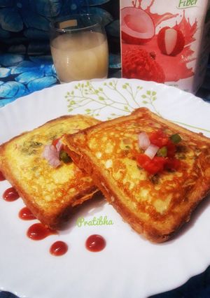 फ्रेम ऑमलेट (Frame Omelet) रेसिपी मुख्य फोटो