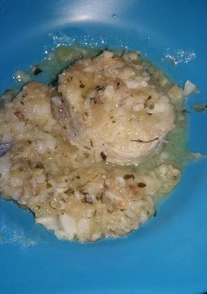Una foto de Merluza en salsa verde