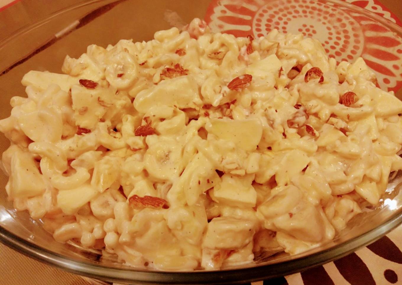 Creamy Macaroni Fruit Chaat