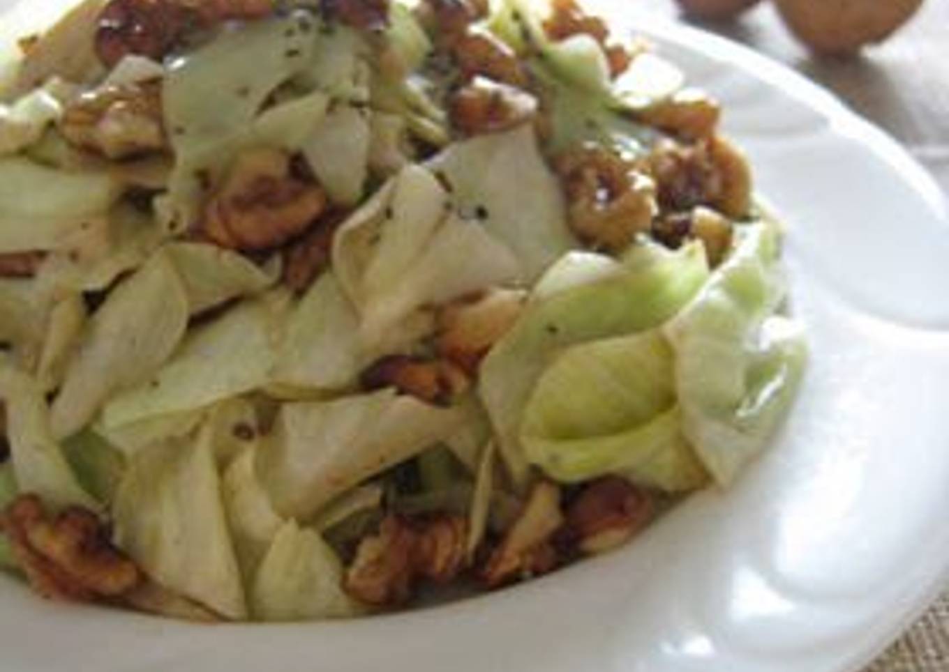 Step-by-Step Guide to Prepare Any-night-of-the-week Stir Fried Cabbage
and Walnuts with Lemon Butter
